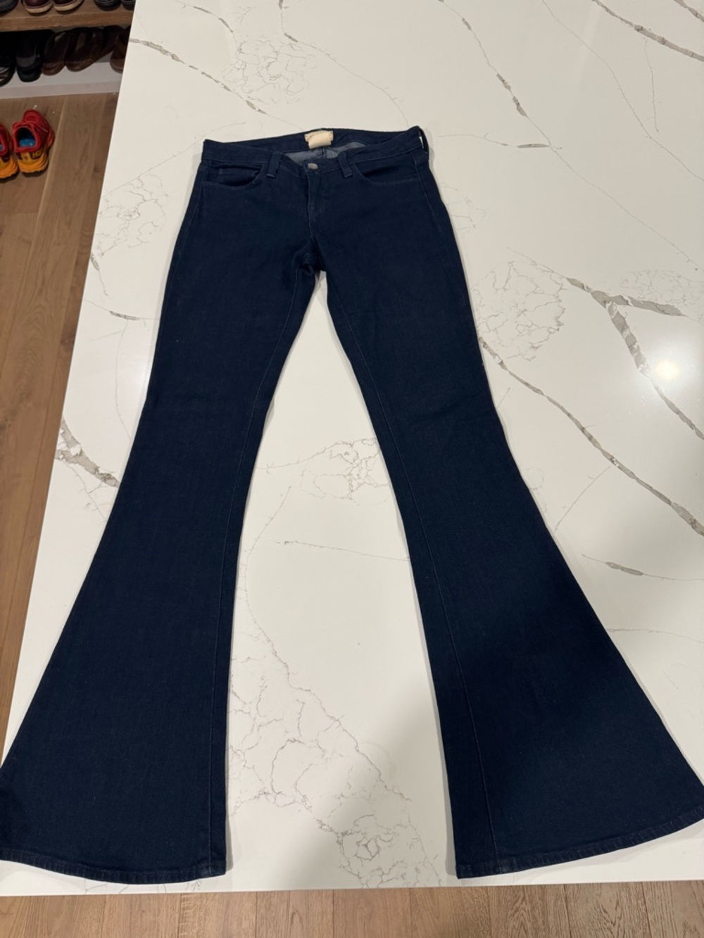 L'AGENCE Dark Blue Flared Jeans